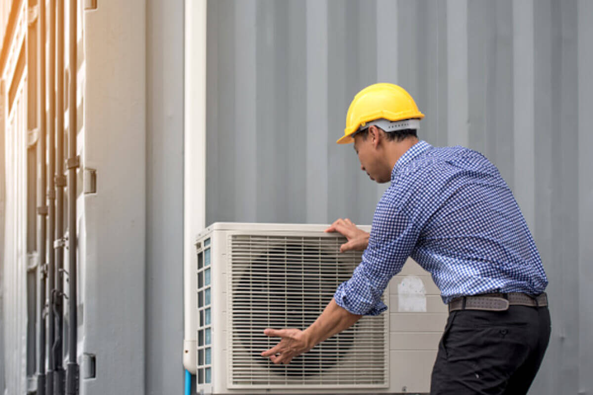 Hot air is blowing from your air conditioner