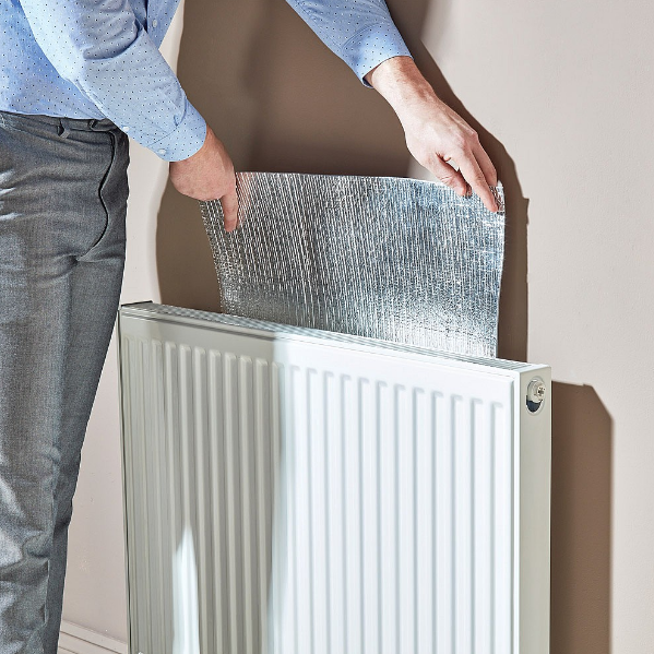 Use foil to reflect on your radiators