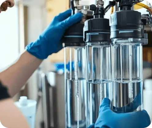 Under-sink water purification system installation