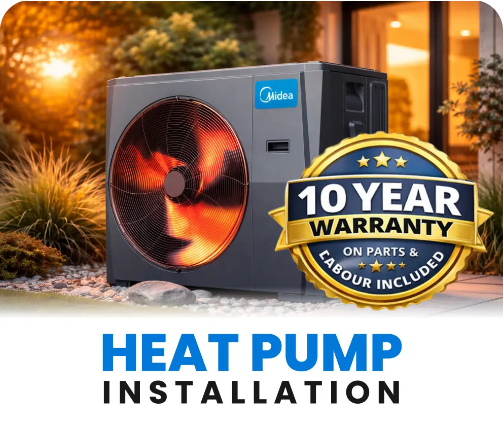 Professional heat pump installation in GTA home